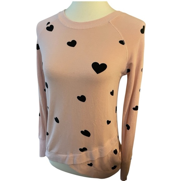 Philosophy Tops - Lightweight Soft Heart Sweatshirt by Philosophy